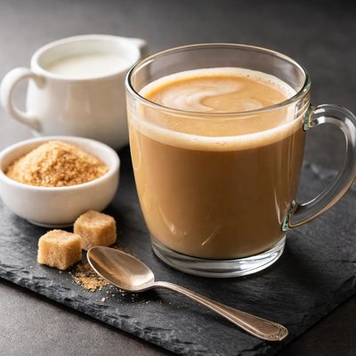Café con leche y azúcar