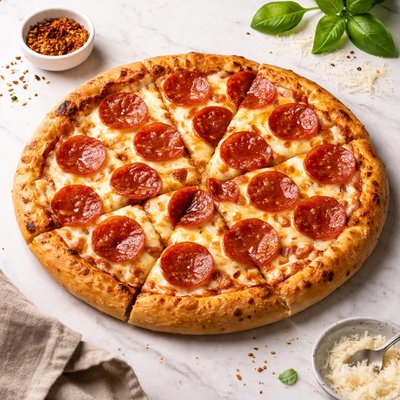 Medium dominos pepperoni pizza