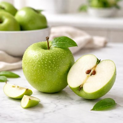 Medium green apple