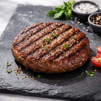 Medium lean burger patty