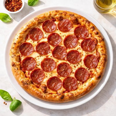 Medium pepperoni pizza