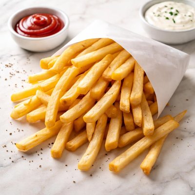 Medium sized runza restaurant french fries