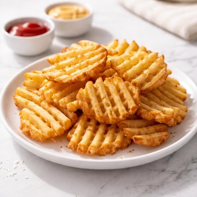 Medium waffle fries chic fil a