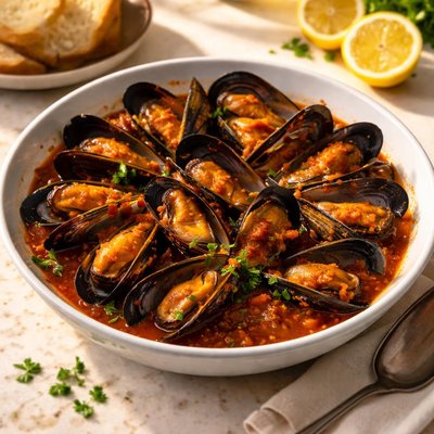 Mejillones en salsa