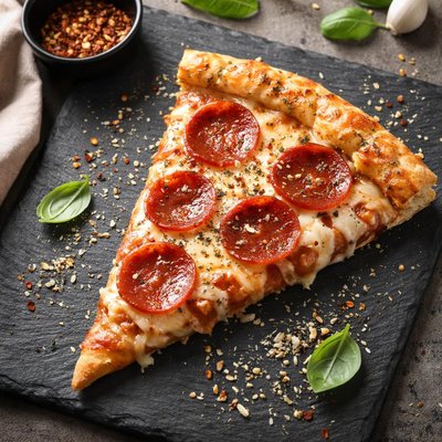 Mellow mushroom pepperoni pizza slice