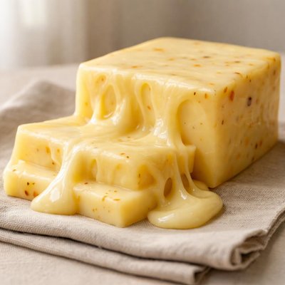 Melted jack cheese
