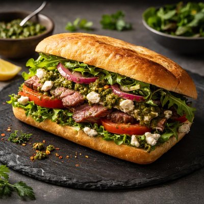 Mendocino farms chimichurri sandwich