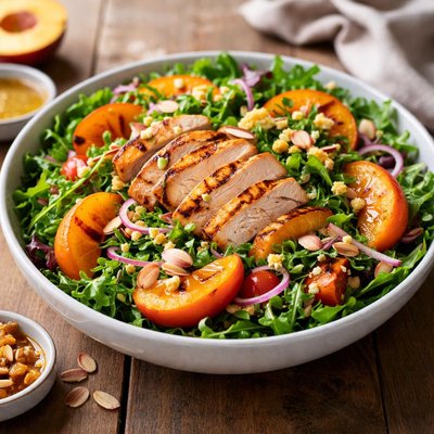 Mendocino farms peach salad