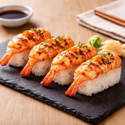 Mentai Mayo Ebi Sushi