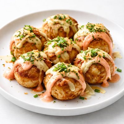 Mentaiko cheese takoyaki