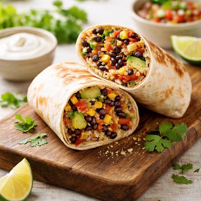 Mexican bean wrap