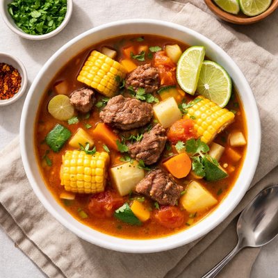 Mexican beef soup