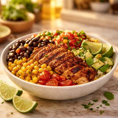 Mexican chicken corn and beans