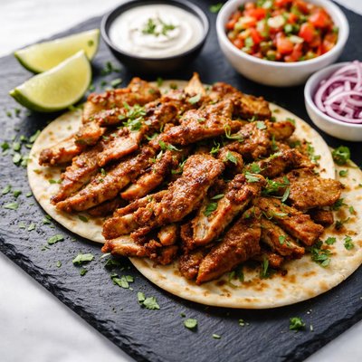 Mexican chicken shawarma