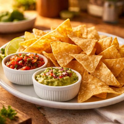 Mexican restaraunt tortilla chips
