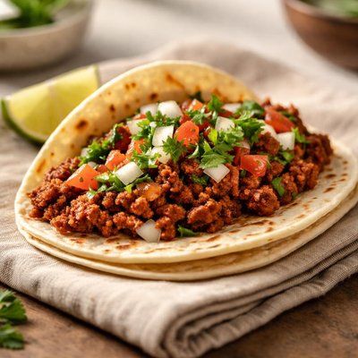 Taco de chorizo mexicano