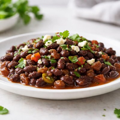 Mexican style black beans