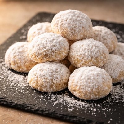 Mexican wedding cake cookie