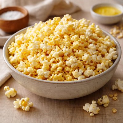 Microwave buttered popcorn