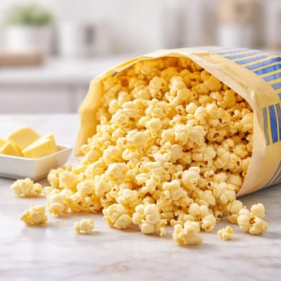 Microwave popcorn butter flavor