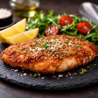 Pechuga de pollo a la milanesa
