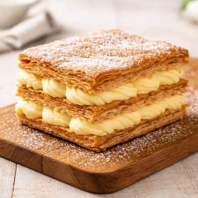 Milhoja de crema