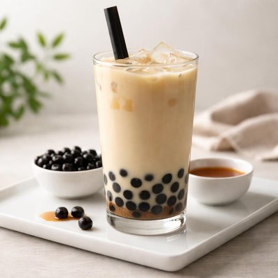 Milk boba tea