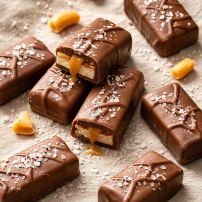 Milk chocolate caramel salty