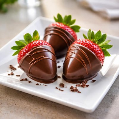 Milk chocolate covered strawberry