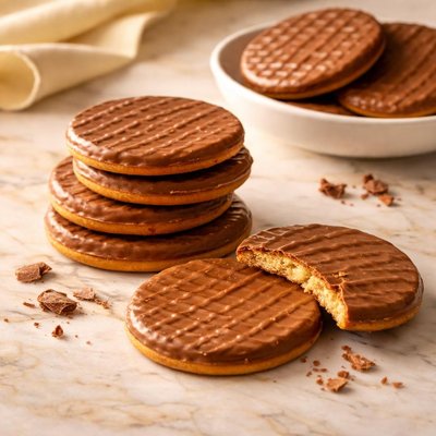 Milk chocolate digestives