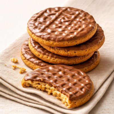 Milk chocolate hobnob