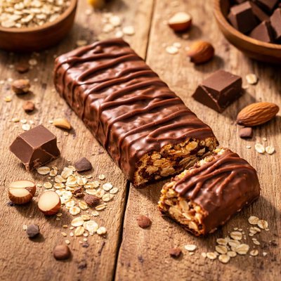 Milk chocolate jungle oats bar