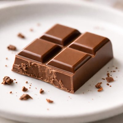 Milk chocolate piece