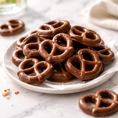 Milk chocolate pretzels