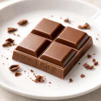 Milk chocolate square