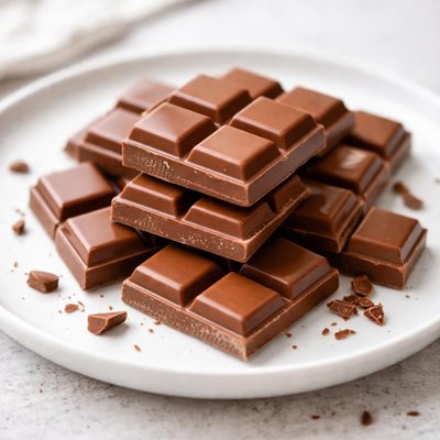 Milk chocolate squares