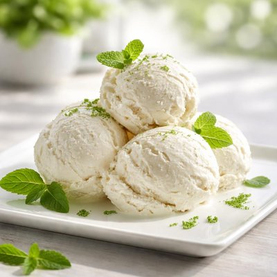 Milk stevia ice cream