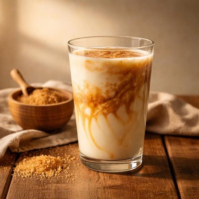 Milk with brown sugar