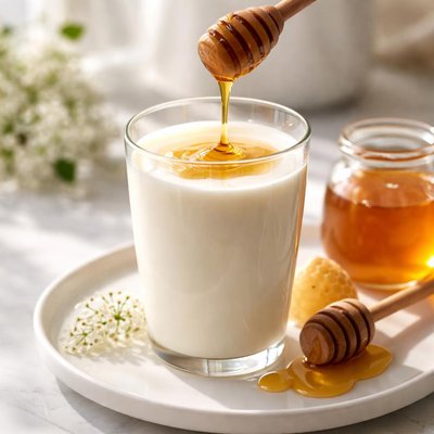 Milk with honey