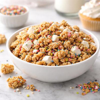 五彩派对杯子蛋糕燕麦