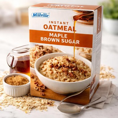 Millville instant oatmeal maple brown sugar