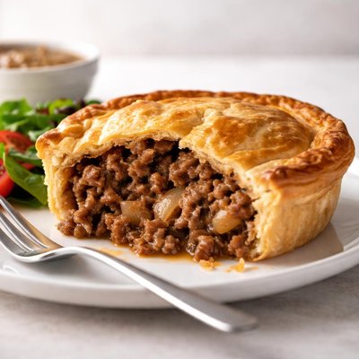 Mince and onion pie
