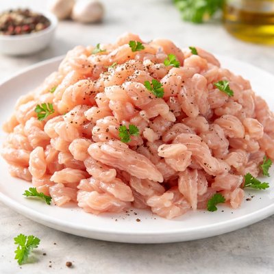 Minced chicken