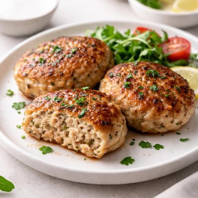 Minced chicken patty