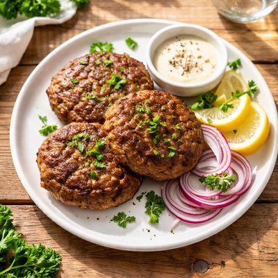 Minced liver patty