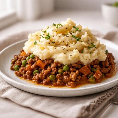 Minced meat mashed potatoes