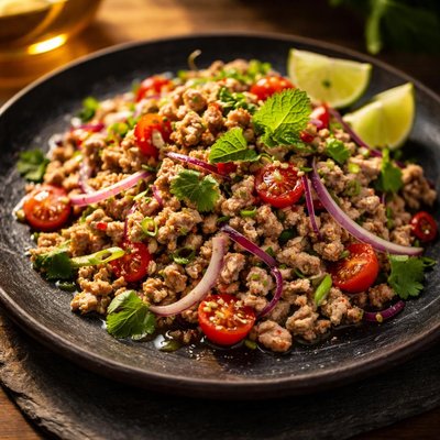 Minced meat salad