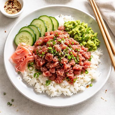 Minced tuna rice