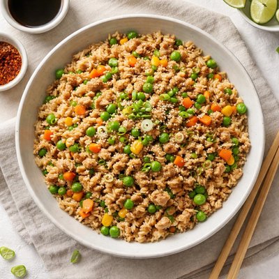 Minced turkey fried rice