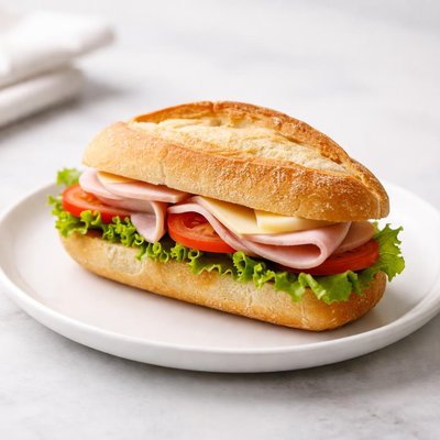 Mini baguette sandwich